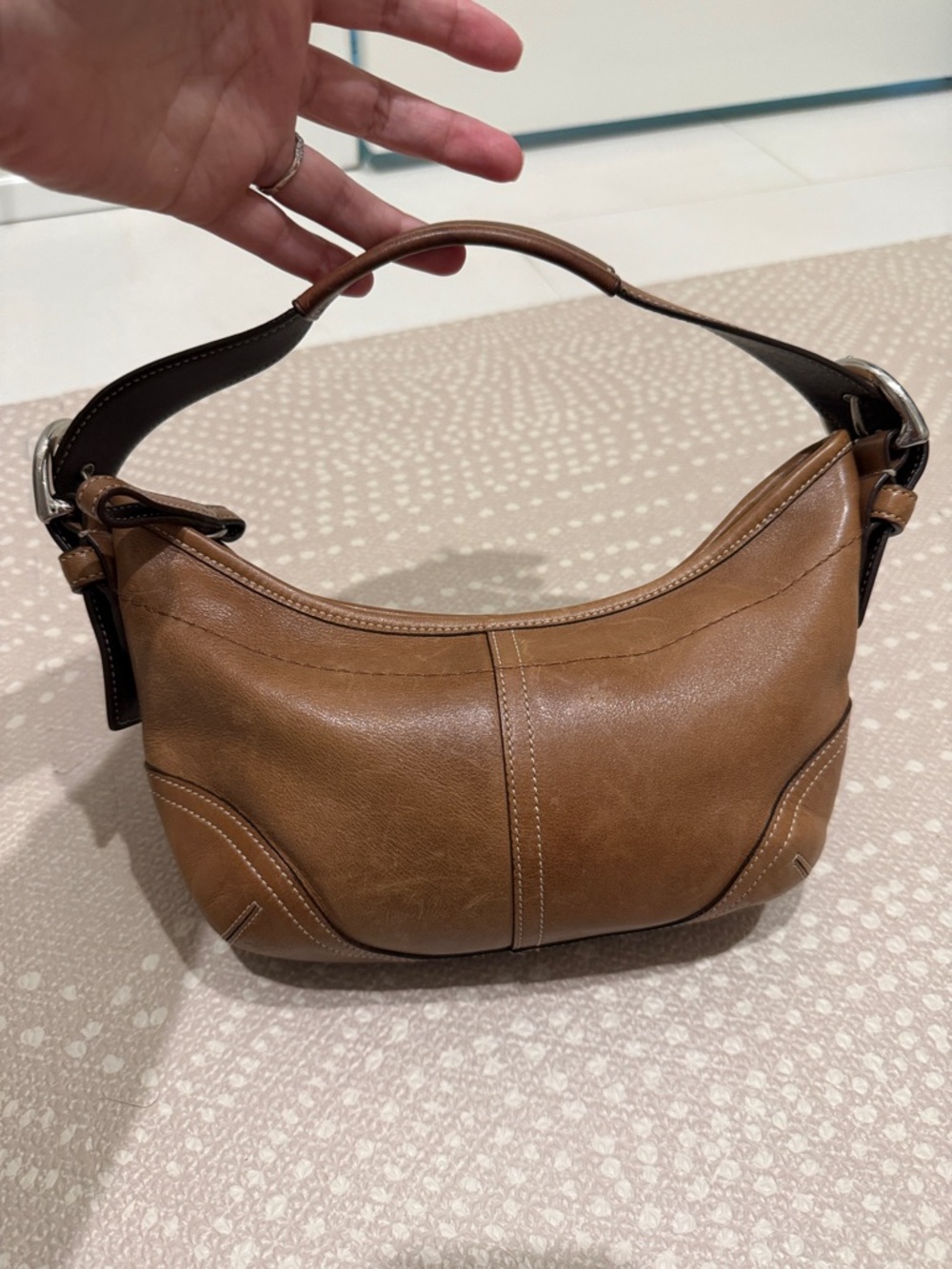 Coach Brown Leather Shoulder Hobo
